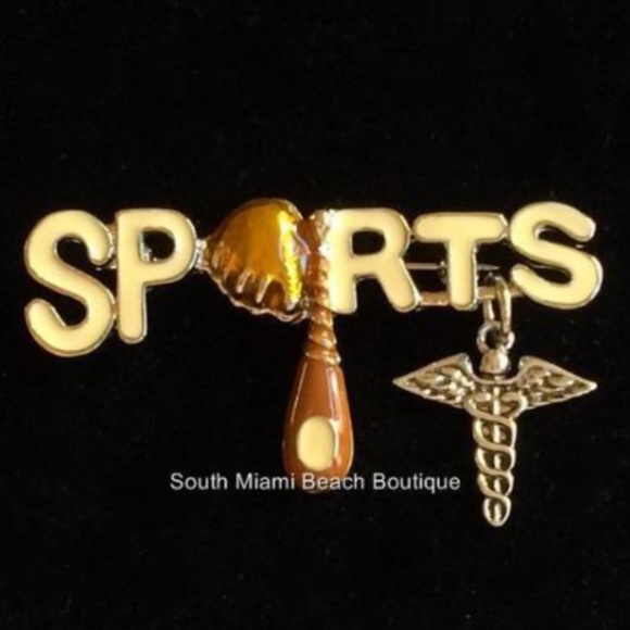 Caduceus Pin Brooch Sports Medicine Doctor Nurse - Picture 2 of 7